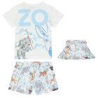 Baby Boys White Logo Shorts Set, 1, hi-res