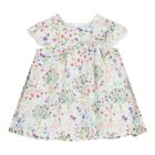 Baby Girls White Floral Dress, 1, hi-res