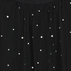 Girls Black Rhinestone Tulle Dress, 1, hi-res