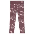 Girls Ivory & Purple Daisy Duck Logo Leggings Set, 1, hi-res
