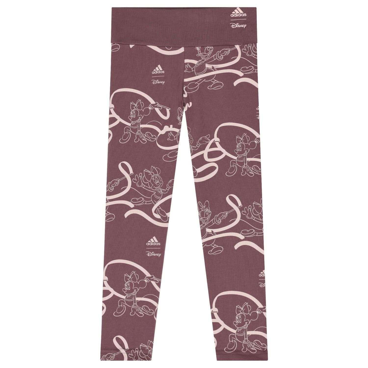 Girls Ivory & Purple Daisy Duck Logo Leggings Set, 1, hi-res image number null
