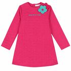 Girls Pink Logo Dress, 1, hi-res