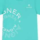 Younger Boys Turquoise Logo T-Shirt, 2, hi-res