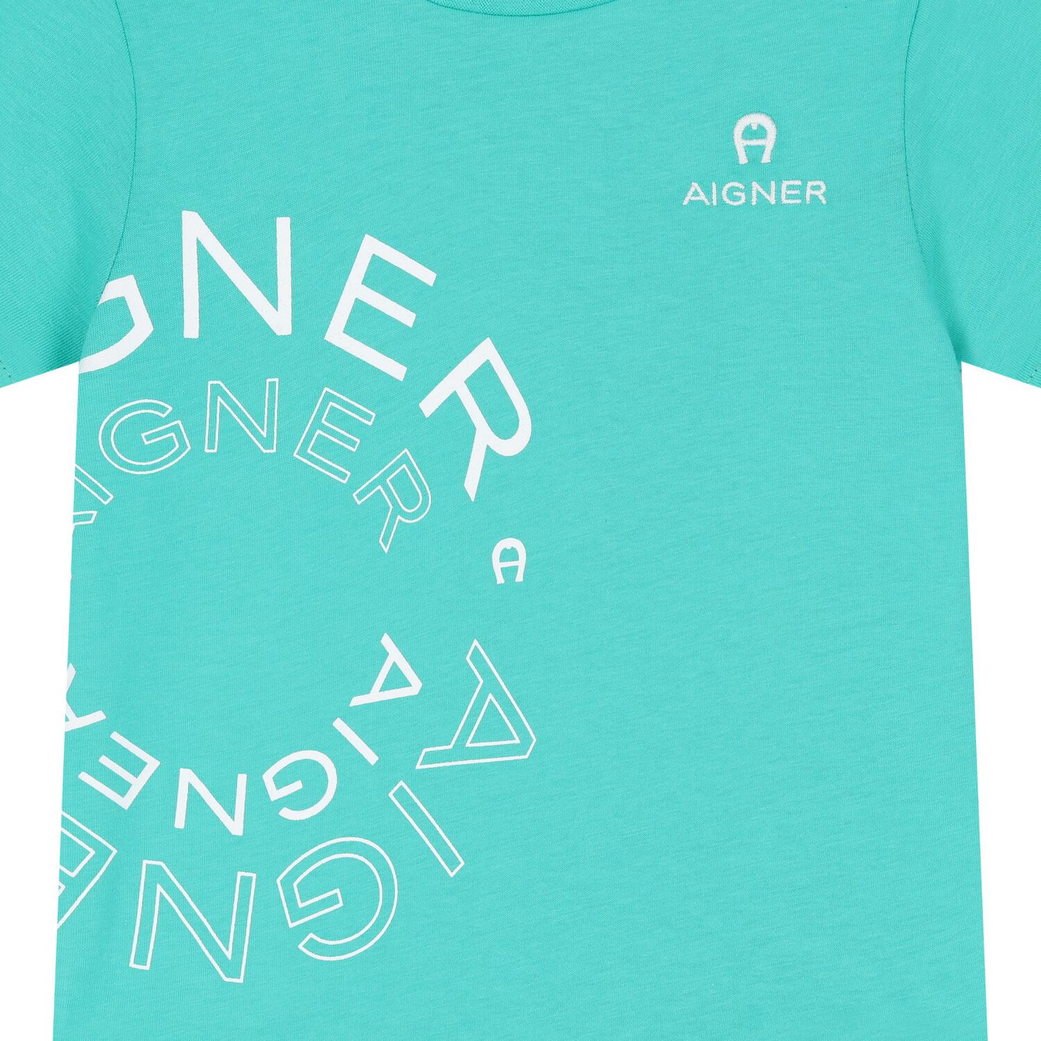 Younger Boys Turquoise Logo T-Shirt, 2, hi-res image number null