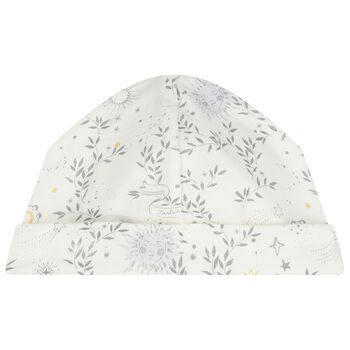 Ivory Star Baby Hat