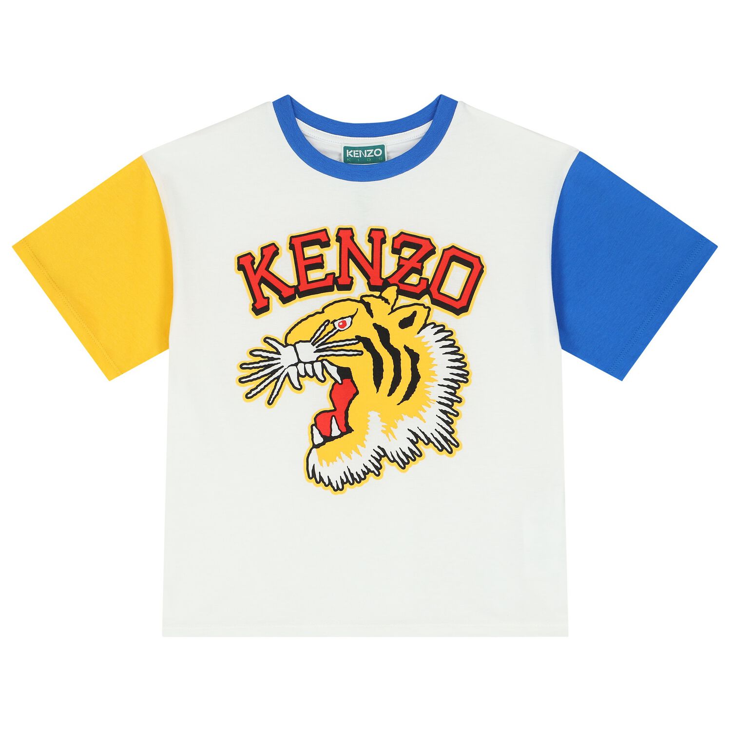 Boys Ivory Varsity Tiger T-Shirt, 1, hi-res