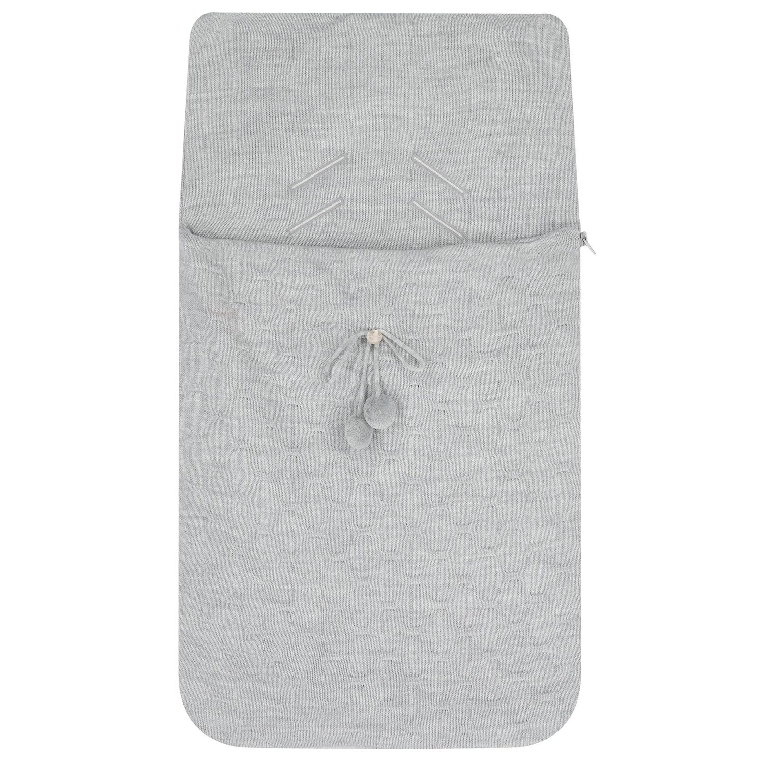 Grey Knit Baby Nest, 2, hi-res