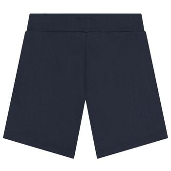 Boys Navy Blue Logo Shorts