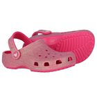 Girls Pink Iridescent Glitter Classic Clogs Sandals, 2, hi-res