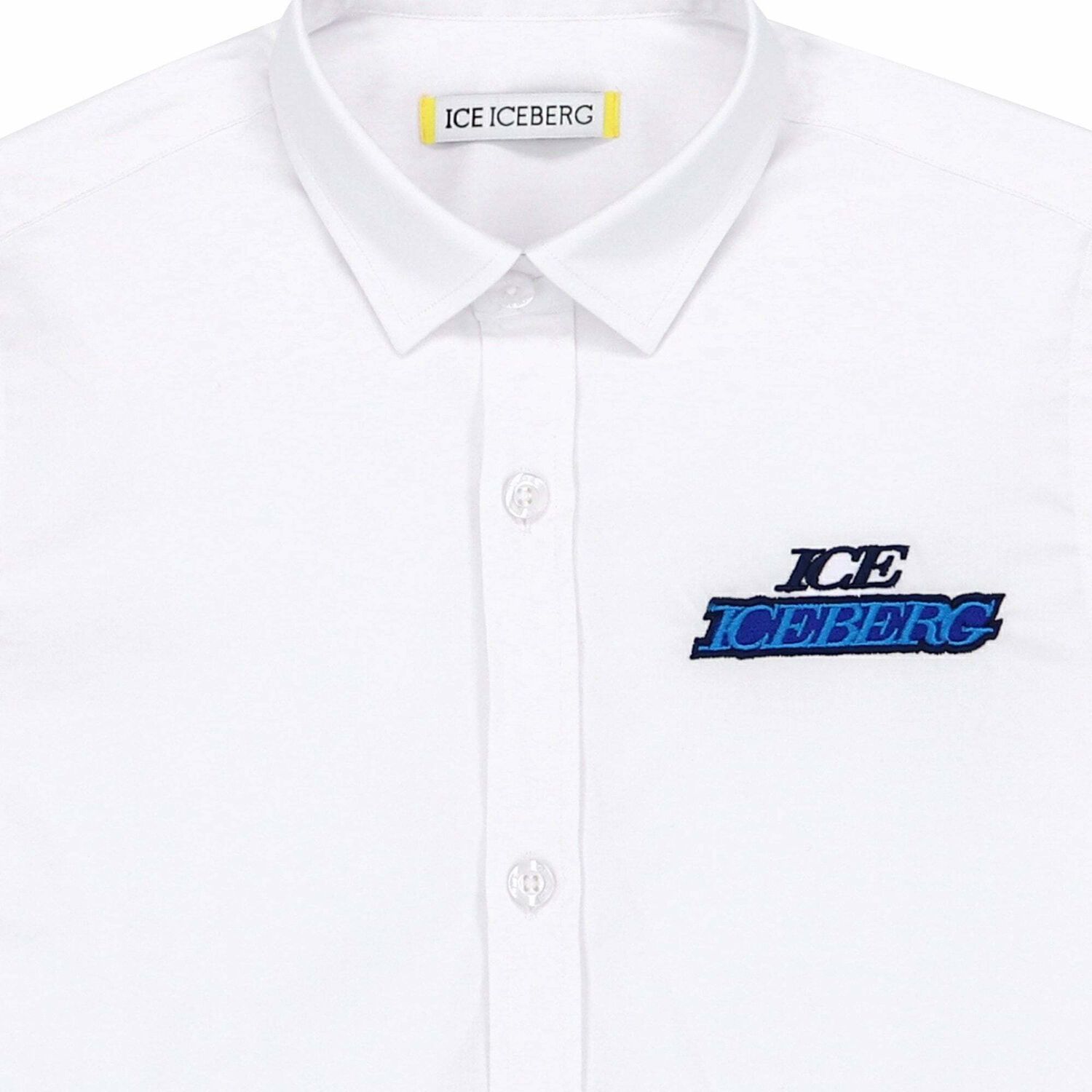 Boys White Embroidered Shirt, 1, hi-res