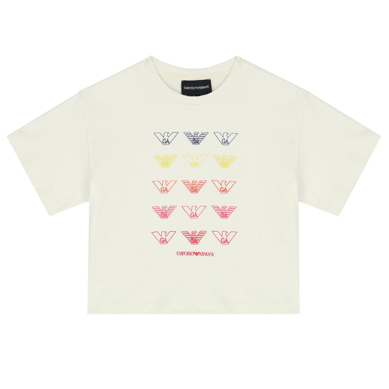 Girls Ivory Logo T-Shirt, 1, hi-res image number null