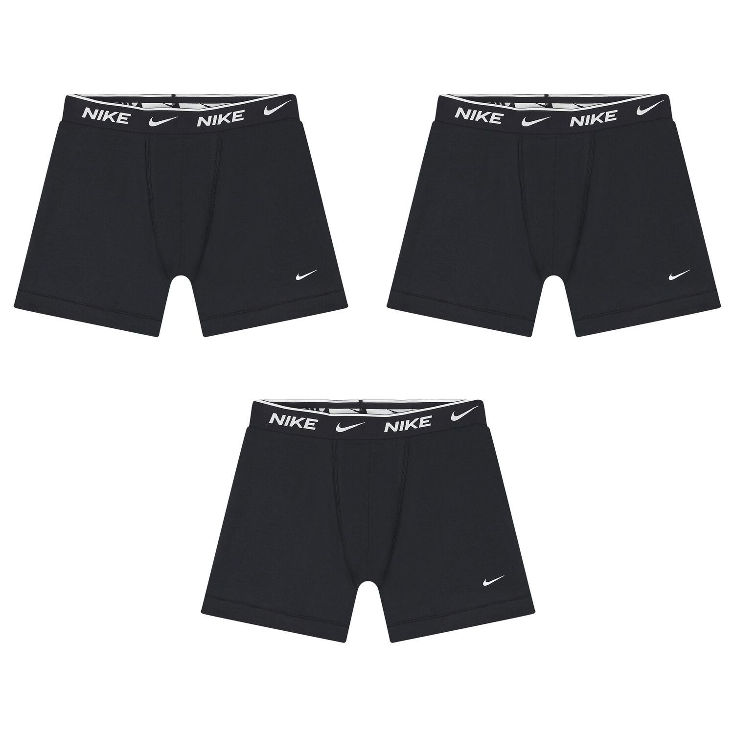 Boys Black Boxer Shorts ( 3-Pack ), 1, hi-res