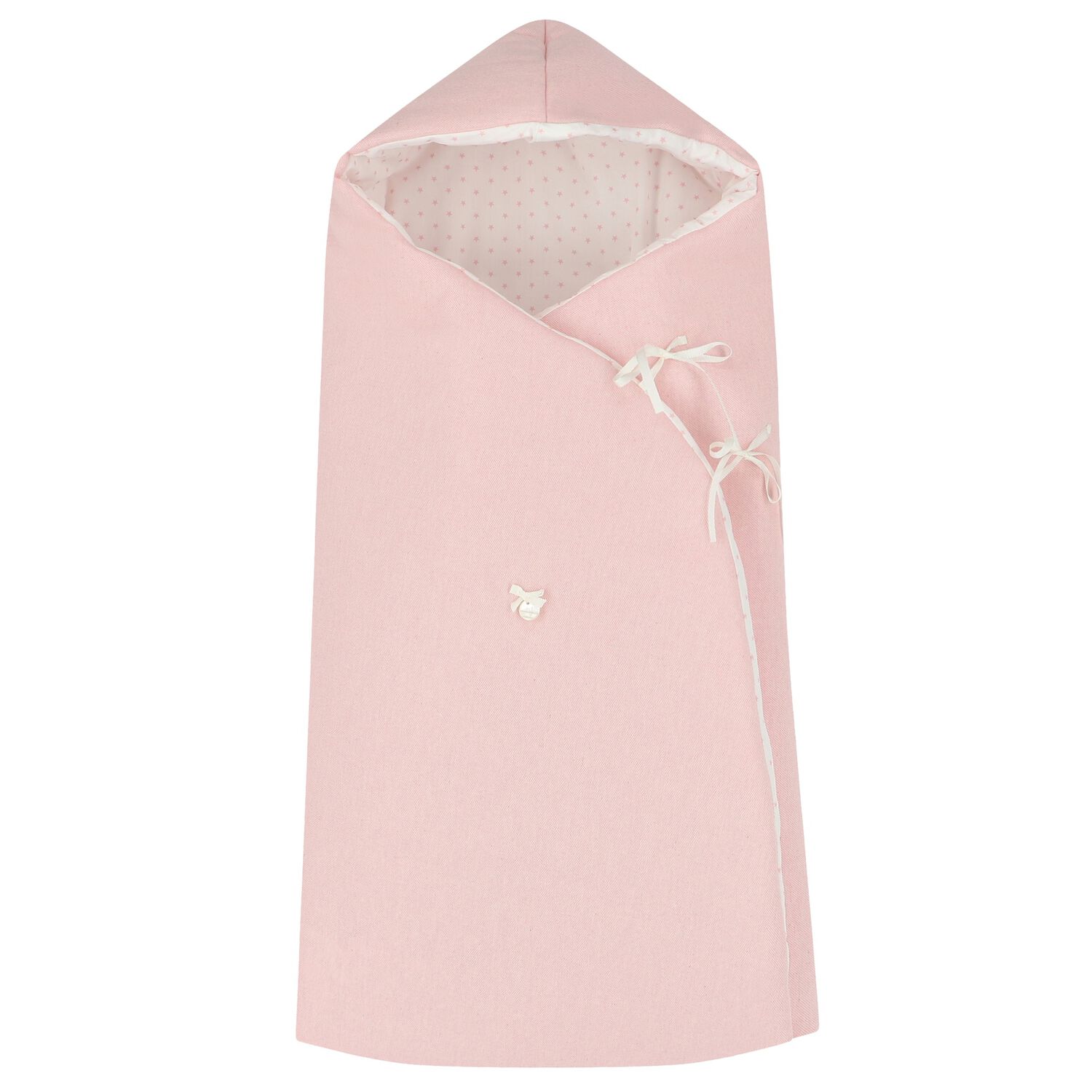 Girls Pink & White Stars Baby Nest, 1, hi-res image number null