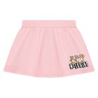 Younger Girls White & Pink Teddy Bear Logo Skirt Set, 1, hi-res
