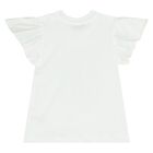 Younger Girls White & Yellow Shorts Set, 1, hi-res