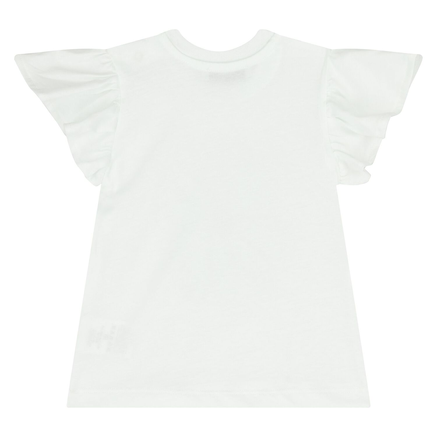 Younger Girls White & Yellow Shorts Set, 1, hi-res