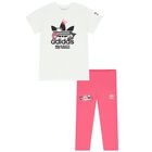 Girls White & Pink Hello Kitty Leggings Set, 1, hi-res