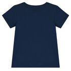 Girls Navy Blue Logo T-Shirt, 2, hi-res