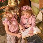 Girls Pink Velvet Roses Headband, 1, hi-res