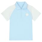 Boys Blue & White Logo Shorts Set, 1, hi-res