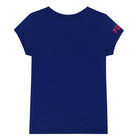 Girls Blue Logo T-Shirt, 1, hi-res