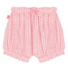 Younger Girls White & Pink Shorts Set, 1, hi-res