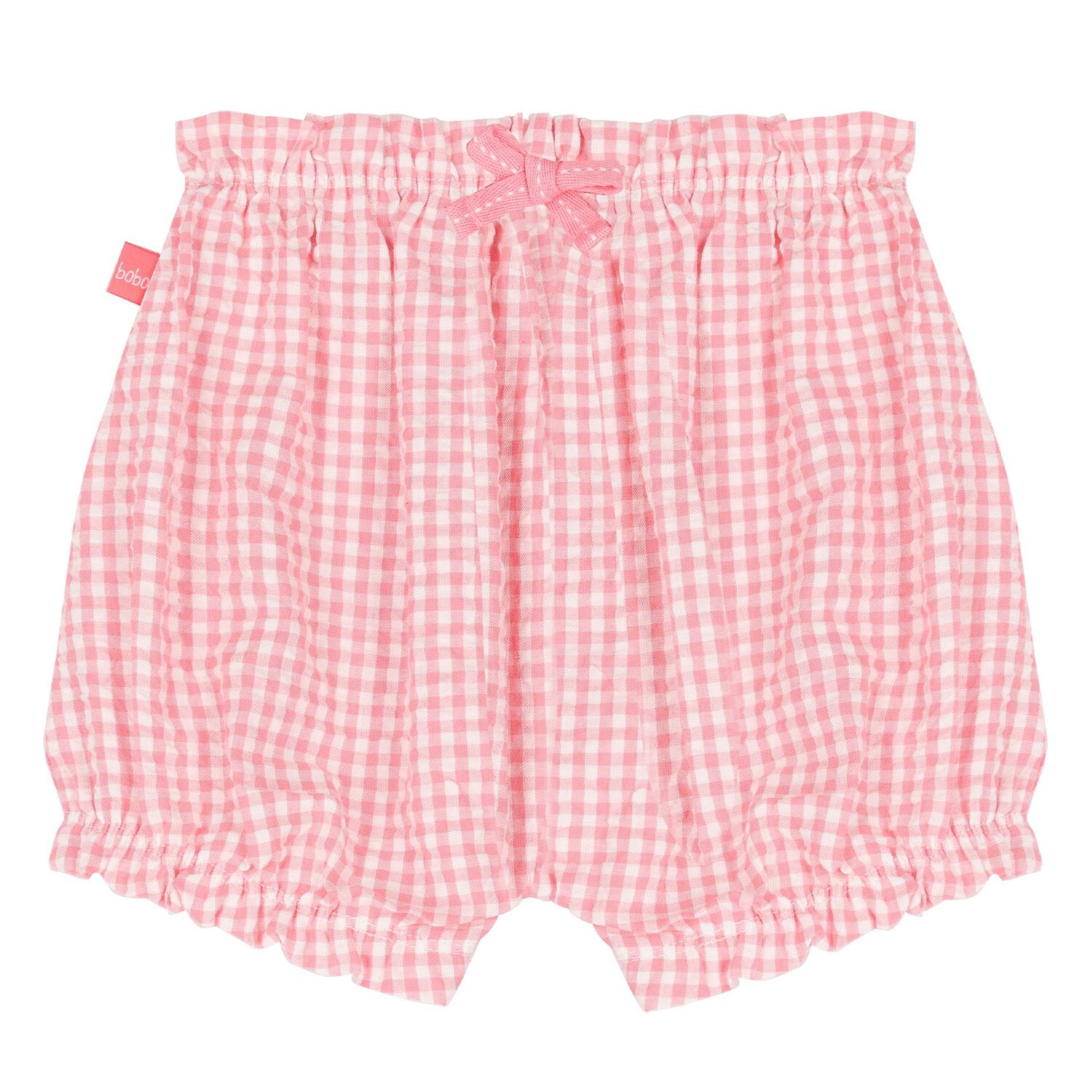 Younger Girls White & Pink Shorts Set, 1, hi-res