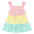 Baby Girls Multi-Coloured Gingham Dress Set, 1, hi-res