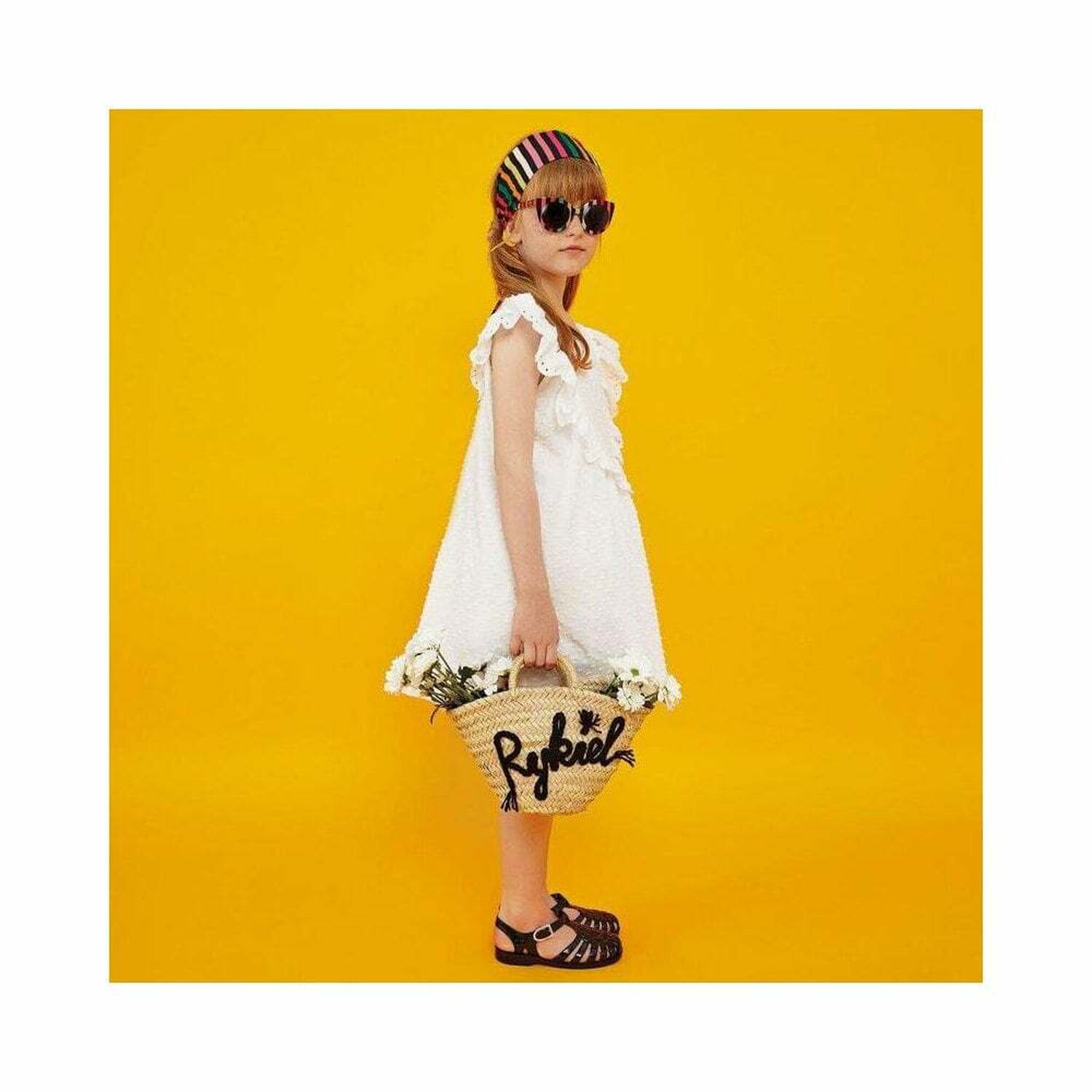 Girls Cyrielle White Dress, 1, hi-res image number null