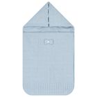 Baby Boys Blue Baby Knit Nest, 1, hi-res