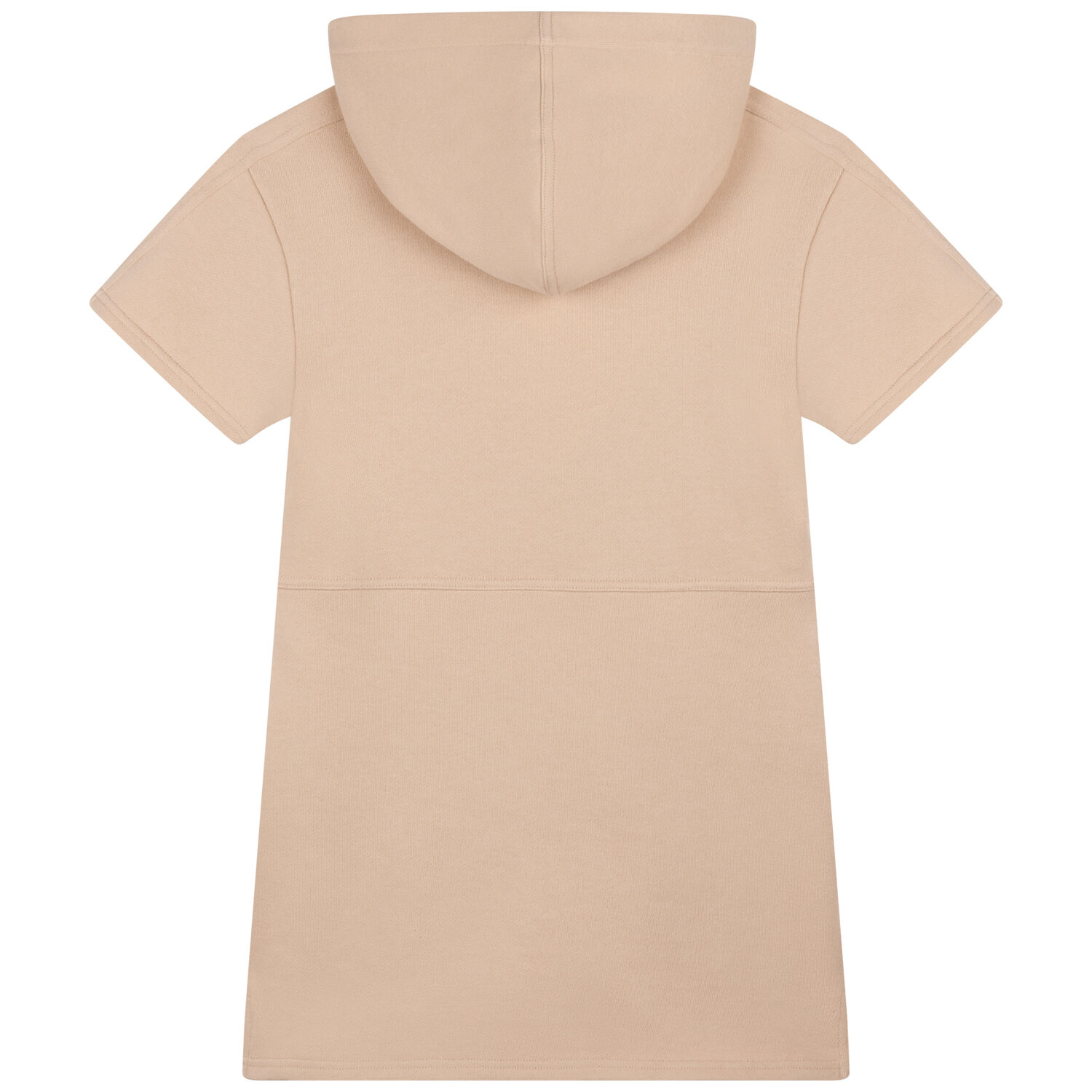 Girls Beige Pineapple Hooded Dress, 1, hi-res image number null