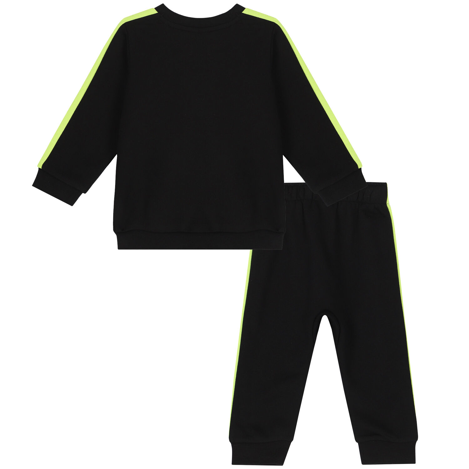 Younger Boys Black & Green Logo Tracksuit, 1, hi-res