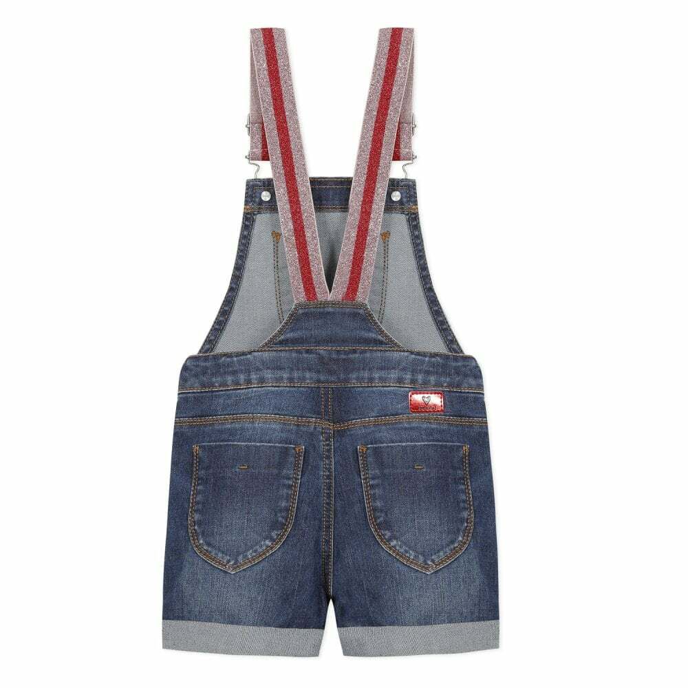 Girl denim dungarees uk sales