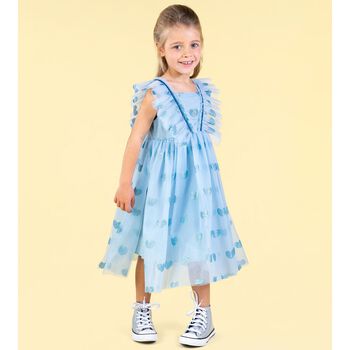 Girls Blue Tulle Dress