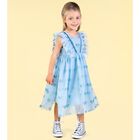 Girls Blue Tulle Dress, 2, hi-res