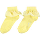 Girls Yellow Logo Socks, 1, hi-res
