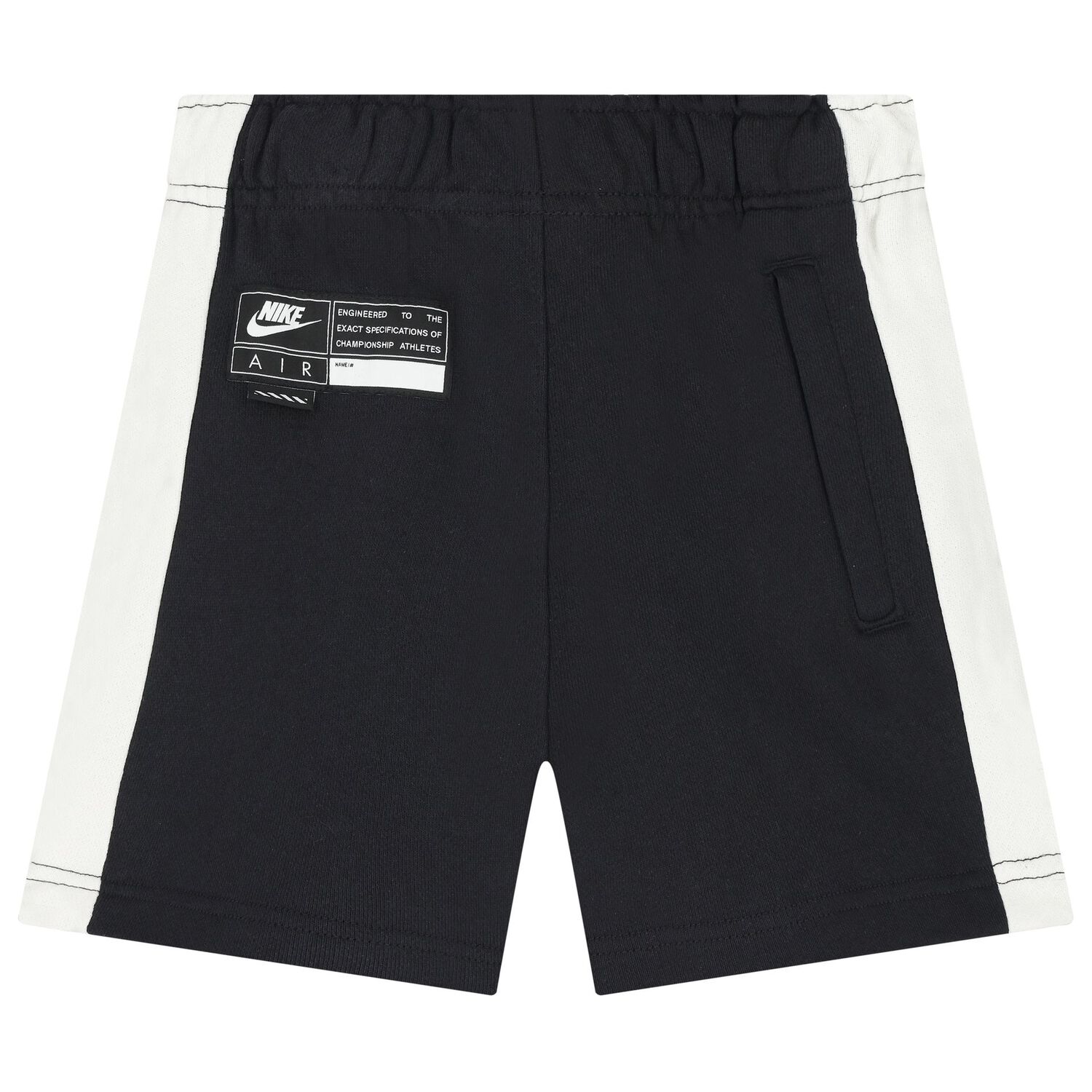 Boys Black & Ivory Logo Shorts, 1, hi-res image number null