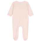 Baby Girls Pink Logo Babygrow Gift Set, 2, hi-res