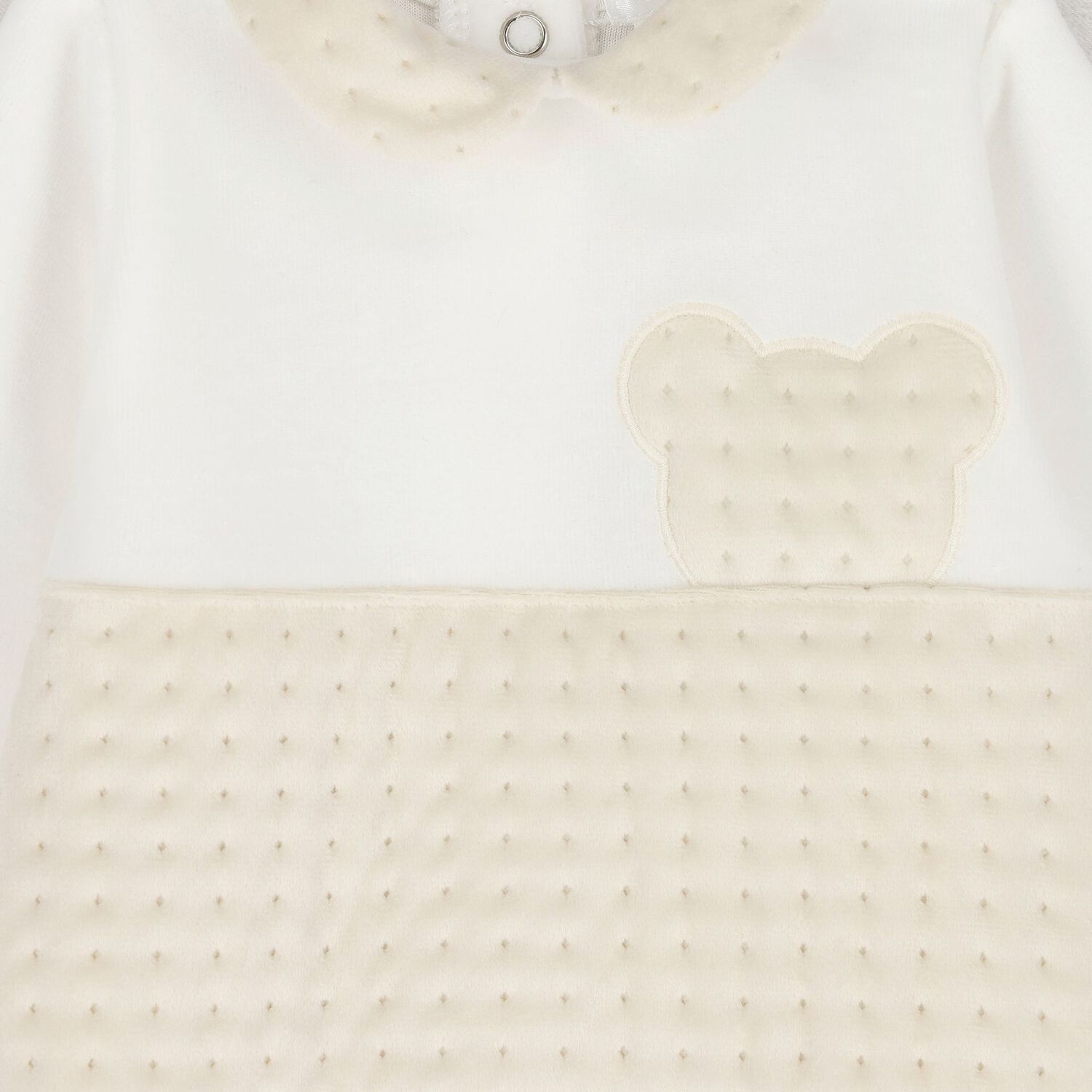 Ivory & Beige Teddy Bear Babygrow, 1, hi-res