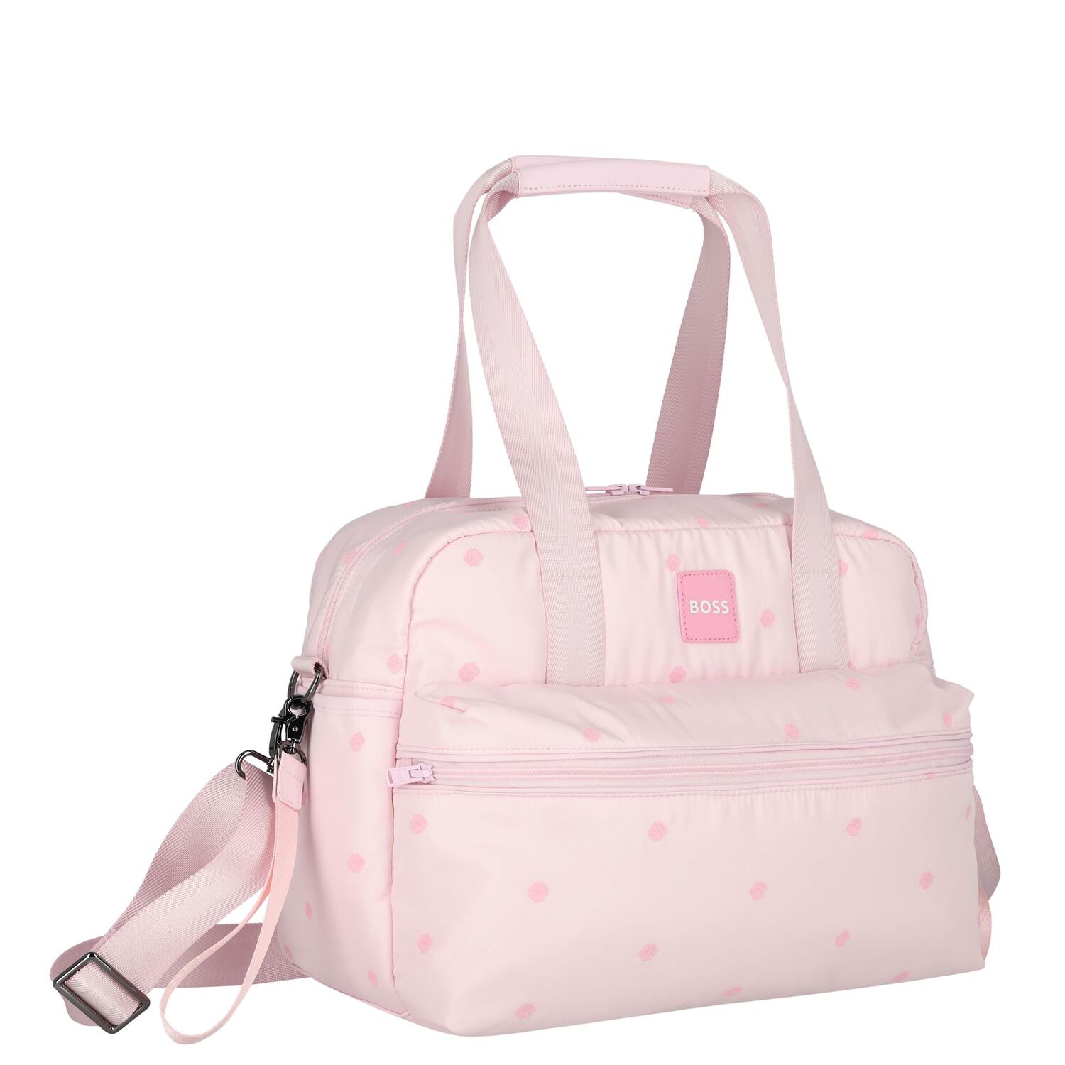 Baby Girls Pink Logo Changing Bag, 1, hi-res