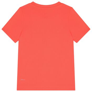 Boys Neon Orange Logo T-Shirt