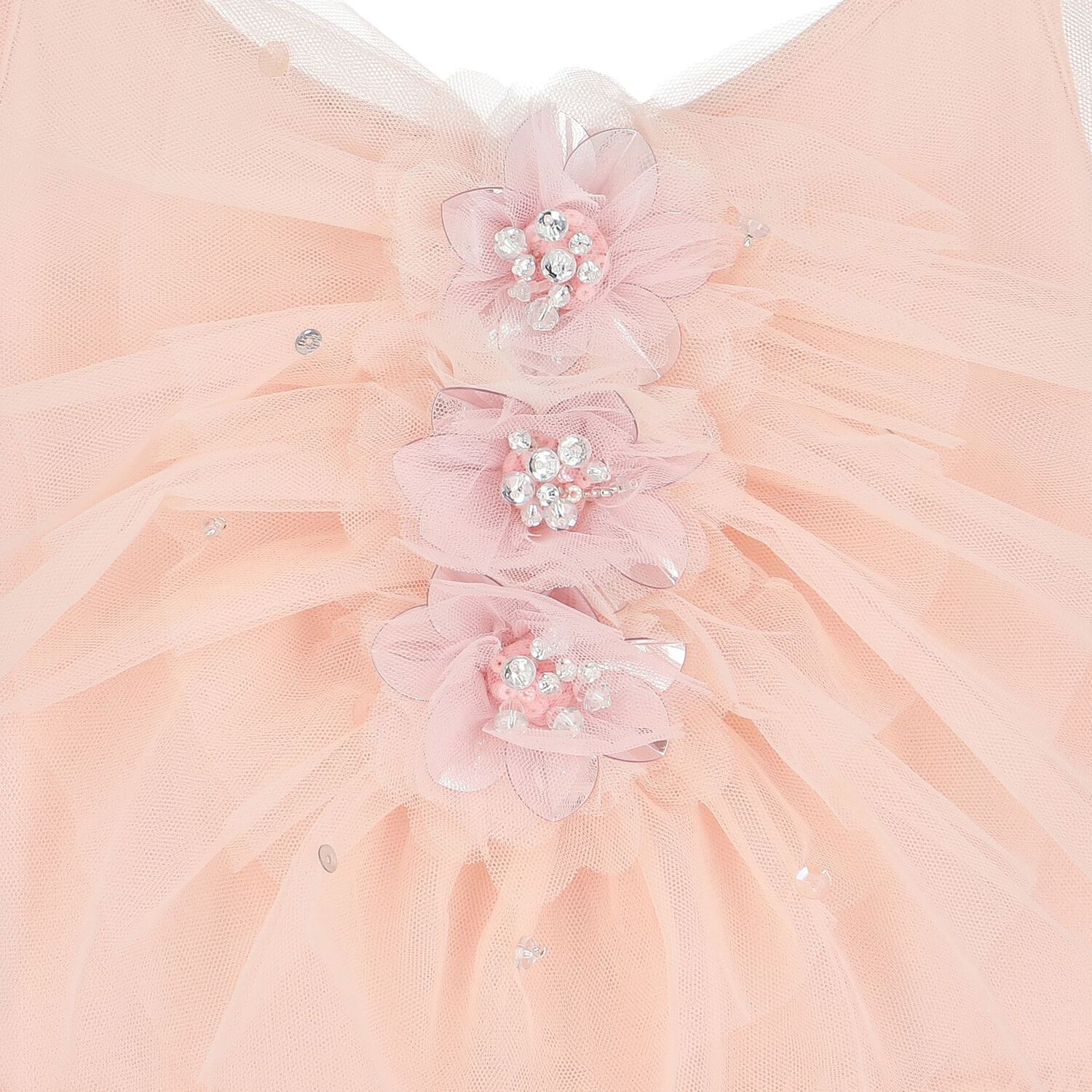 Girls Pink Tulle Dress, 1, hi-res image number null