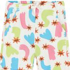 Younger Girls Ivory Shooting Stars Joggers, 1, hi-res