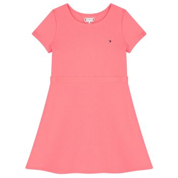 Girls Pink Logo Dress