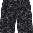 Girls Black & White Logo Leggings, 1, hi-res