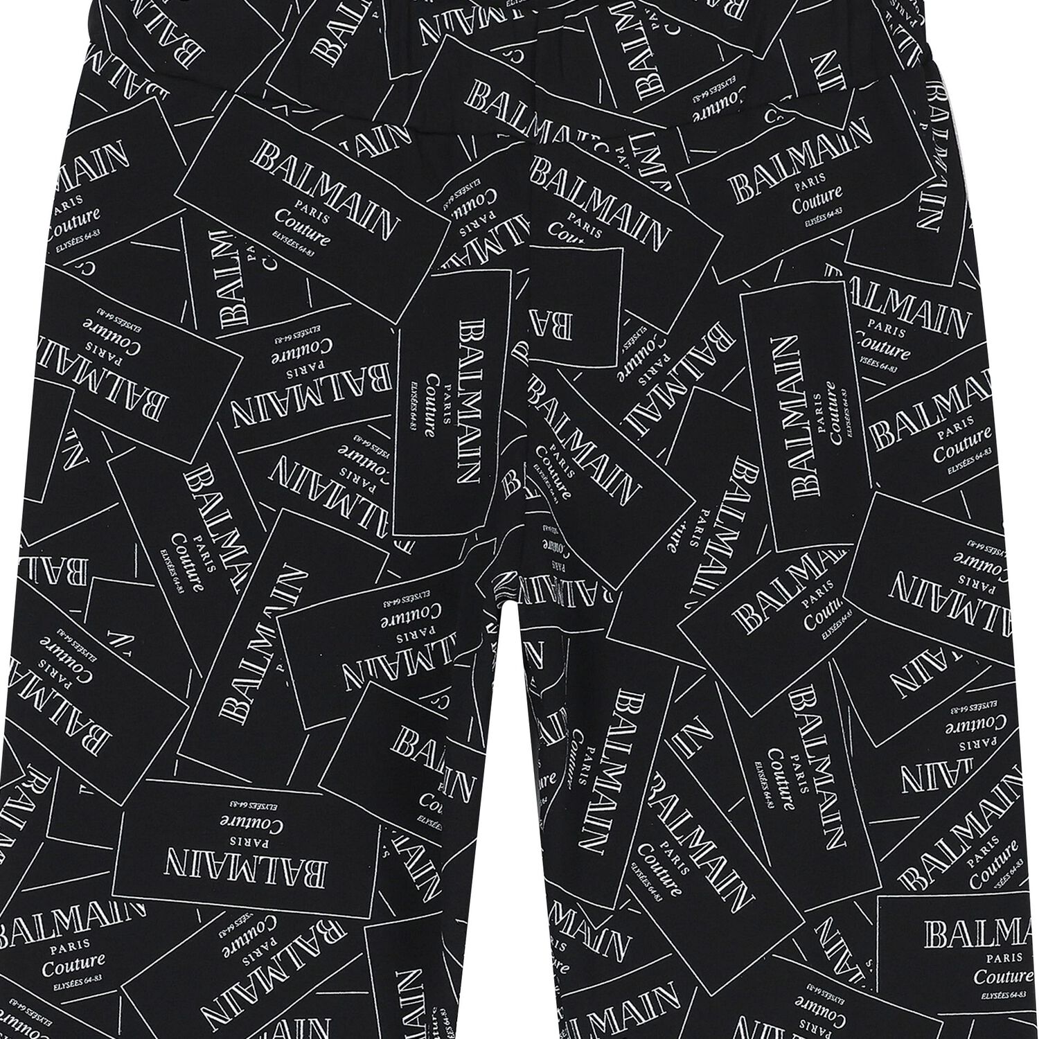 Girls Black & White Logo Leggings, 1, hi-res