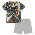Baby Boys Grey Logo Shorts Set, 3, hi-res
