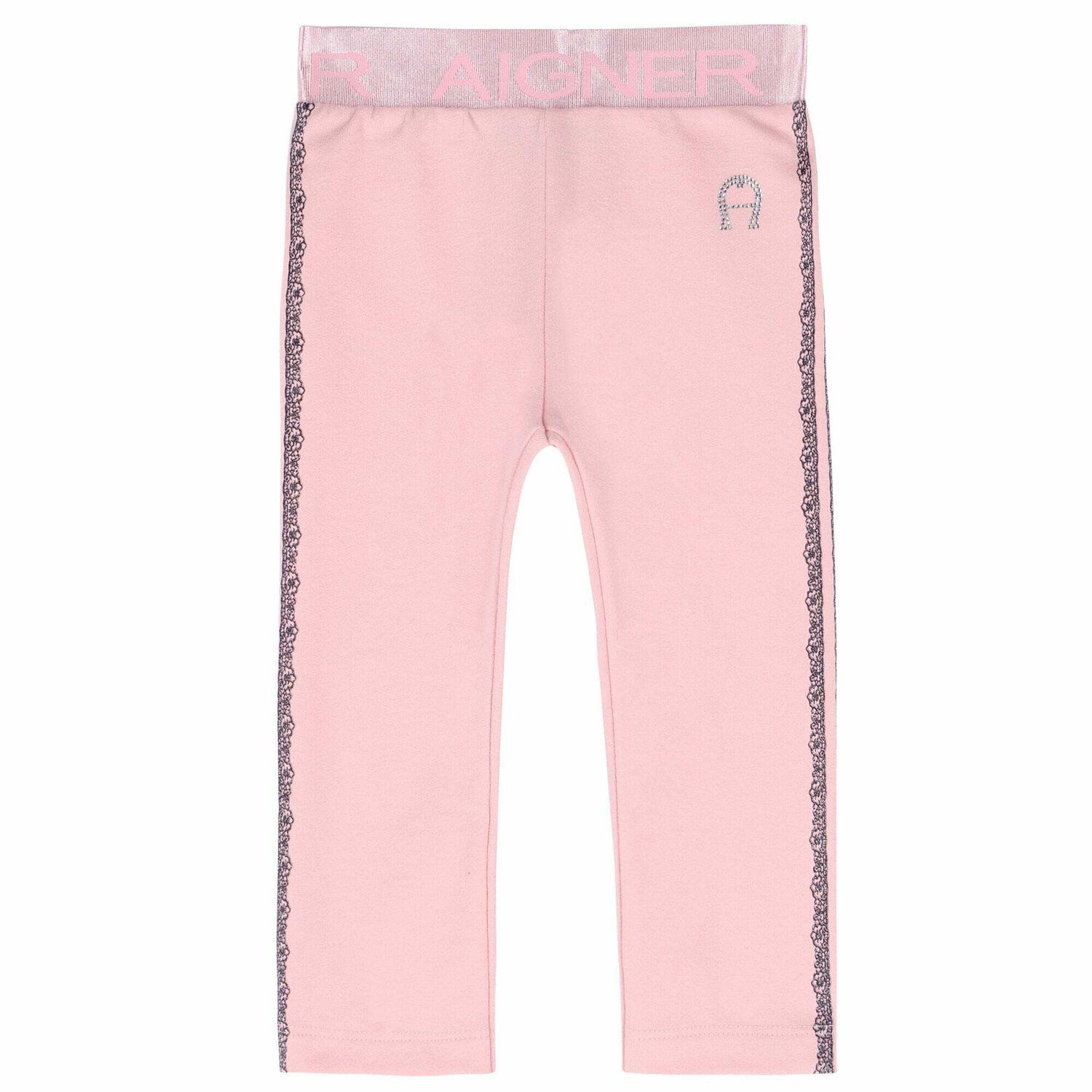 Younger Girls Pink Leggings, 1, hi-res