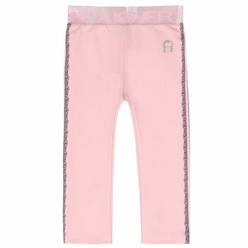 Younger Girls Pink Leggings