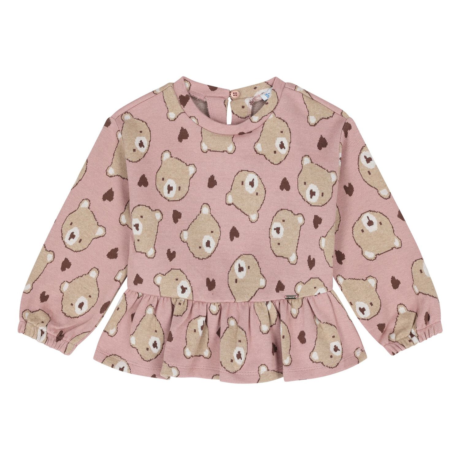 Younger Girls Pink & Beige Leggings Set, 1, hi-res